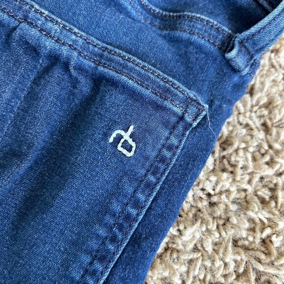 Rag & Bone Nina High Rise Ankle Skinny Jeans in Dark Wash Viola Size 28 - Picture 6 of 9